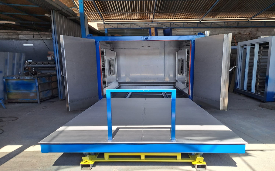 horno alta eficiencia secado curado bobinas, motores modelo hc 200 – 2000 proyecto minera gold fiel salares del norte