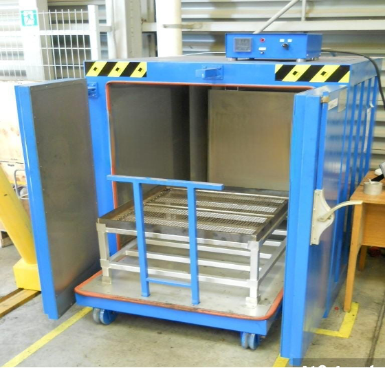 horno secado curado rotores , motores – modelo hc 200 – 2250 s con carro proyecto alstom chile s.a, metro de santiago.
